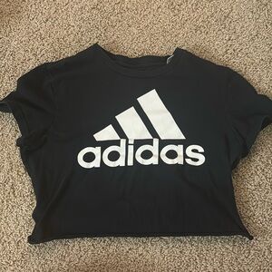 Adidas Black Crop top